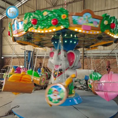 Commercial Kids Elephant Hanging Swing Ride with Fruit Seats for Amusement Park