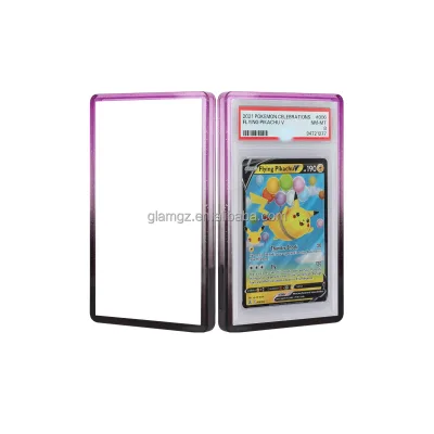Multiple Color Rubber Protector Panel Tag BGS Silicone TCG UV Pokemon Ace Graded Black Plate CGC Bumper Tpu Slab Guard