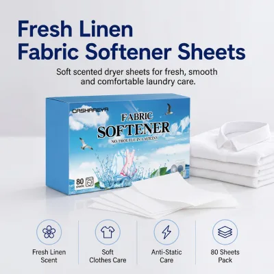 Popular Clothes Scent Dryer Sheets Fabric Softener Wrinkle & Static Removal Long Lasting Perfume Laundry Paper Wholesale Custom