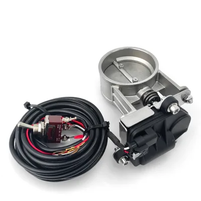 Universal 2" Stainless Steel Electronic Exhaust Valve with Switch Controller for Cars