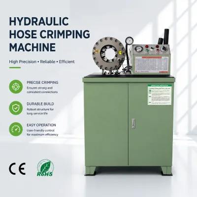 The Tubing Crimping Machine Is Suitable for Hydraulic Tubing From 1/4 Inch to 2 Inches and Can Crimp 1SN to 6SN Layers
