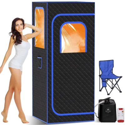 3L 1200W Acrylic Pine Transom Windows Remote Control 110V 220-240V 1 Year Warranty 8.5kg Wet Steam Sauna Room