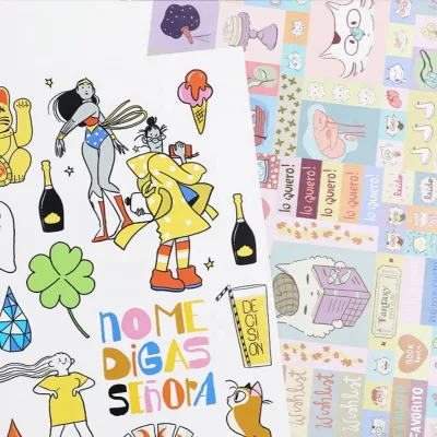Factory Custom Removable Cartoon Sticker Sheet for Kids Learning Book Alphabet Education Die Cut Stickers