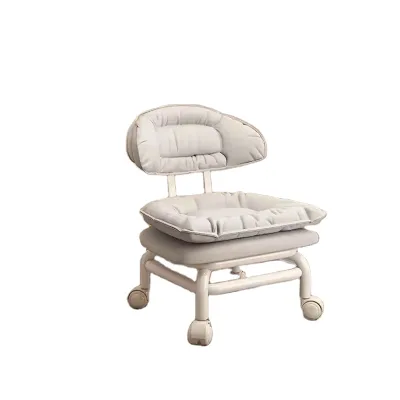 Home High-end Living Room Low Stool Internet Celebrity With Child Artifact Universal Wheel Backrest Small Stool