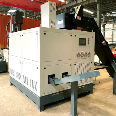 Complete Vertical Baler Aluminum Steel Press Metal Briquetting Machine with Conveyor Belt