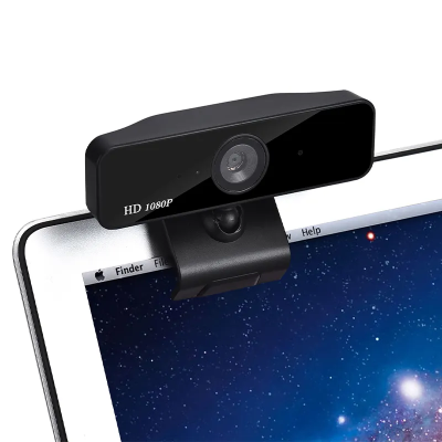 1080p HD Autofocus 360 Degree Video Conferencing USB Plug&Play Desktop Camera and Microphone Clip for Laptop