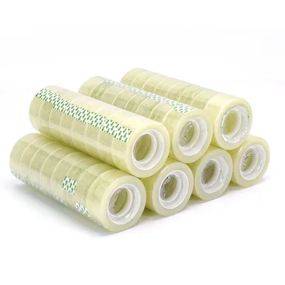 6 Pieces Glossy Adhesive Clear Tape Rolls for Office, Home and School, Suitable for Tape Dispenser