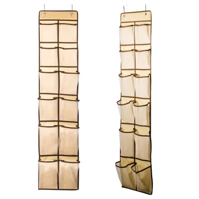 Hanging Shoe Holder Hanger for Closet Bedroom Over the Door Shoe Organizers Racks Large Mesh Pockets