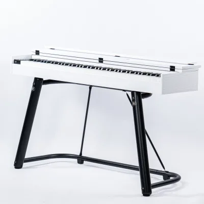 White 88-Key Weighted Hammer Electronic Keyboard MIDI Touch Sensitive Keys Built-In Speaker 1000 Tones 1000 Rhythms 150 Demo