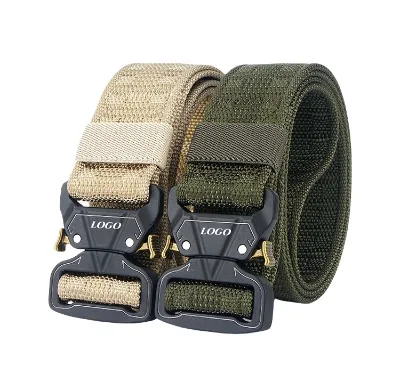 Adjustable Training Tactical Belt Utility Nylon Web Rigger Work Belt with Heavy Duty Quick-Release Buckle