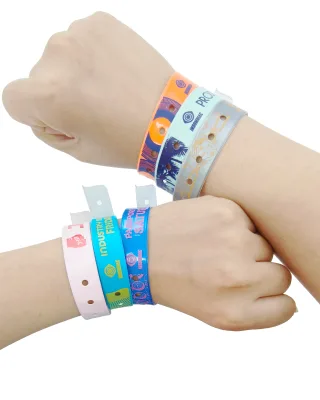 Disposable Wristbands for Outdoor Activities Rainproof and Durable Printing for Long-lasting Wear
