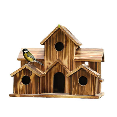 Outdoor Outside 5 Hole Bird House Room 5 Bird Families Bluebird Finch Cardinals Hanging Birdhouse Bird Houses