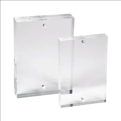 Desktop Acrylic Photo Frame Family Picture Round Corner Acrylic Magnetic Picture Frame