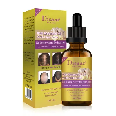 Disaar 100% Organic Ginger Hair Loss Growth Essentials Oil Hair Serum for Hair Regrowth Products