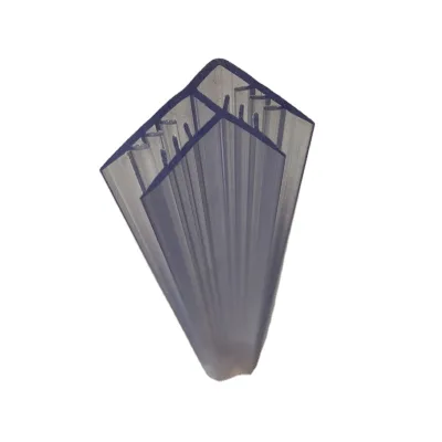Clear Plastic Co Extrusion Corner Gripper for Holding 5 mm to 6 mm Board Transparent 90 Degree Display Pvc Angle Profile