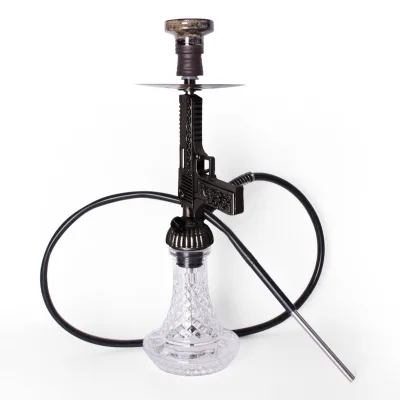 Modern Silu Craft Resin Pistol-Shaped Bar Hookah Holder with Custom Logo-Gift