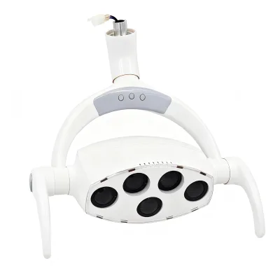 Aobol AL-DD8 Dental Unit Chair Operating Light 20W Cold Light Shadowless Sensor Lamp 5 Bulbs Plastic CE Certified 1 Year