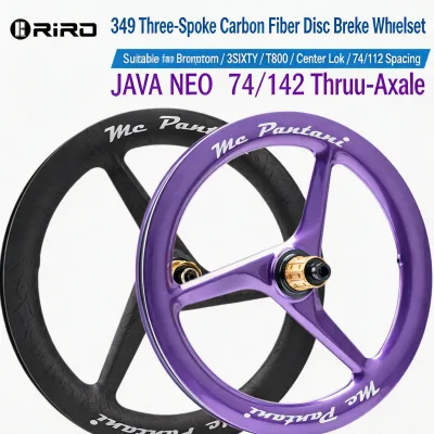 Carbon Fiber Wheelset 16 Inch Center-Lock Disc Brake for Brompton Folding Bike Replacement Parts