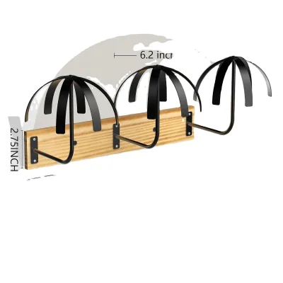 Wooden Woven Hair and Towel Rack for Home Decoration Wig Hanging Storage and Finishing