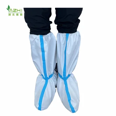 Xiantao Factory White SF Disposable Boot Cover Hubei Yazhi Manufactured Single Use Boot-covers Disposable Shoe Cover