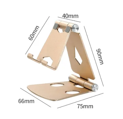 Oem Adjustable Foldable Cell Phone Stands Tablet Stand Solid Aluminum Stand for All Smart Phones and Tablets Desk Phone
