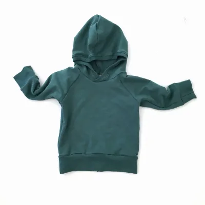 IBaifei Custom Baby Clothes Kids Clothing Natural Fabric Plain Solid Long Sleeves Boys' and Girls' Baby Hoodies  Sweatshirts