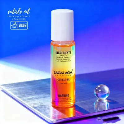 Eco-friendly Non-poisonous Revitalizer Rollerball Nail Oil Nail Art Treatment Manicure Custom Logo Dual Layer Fruit Seed Oil