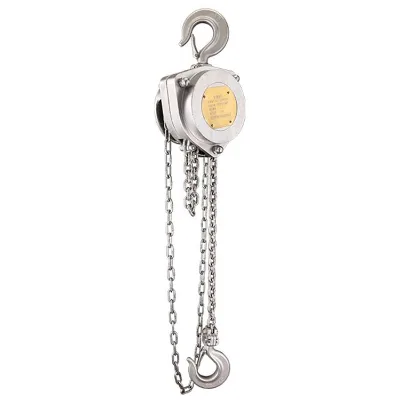 Good Quality 3TonX3mtr Bucket Elevator Hoist Stainless Steel Hand Chain Block