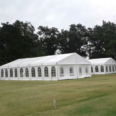 Guangrui Tent Large Trade Show Tent Modular Aluminum Frame Weld Free Quick Setup Rainproof UV Protected Custom Logo Printing