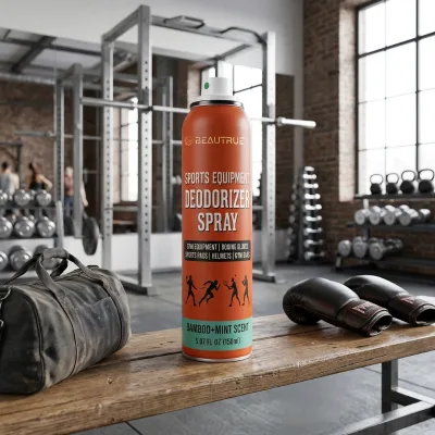 OEM ODM Custom Sports Equipment Odor Eliminator Spray Fast Acting Fabric Deodorizer Football Pads Hockey Gym Helmets Gear
