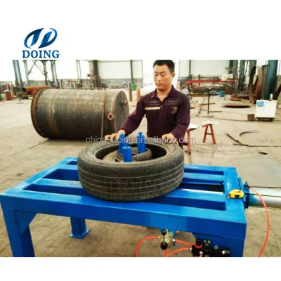 Small Footprint Easy Operation Tire Recycling Machine Pack Two or Three Tires Into One for Rubber Processing