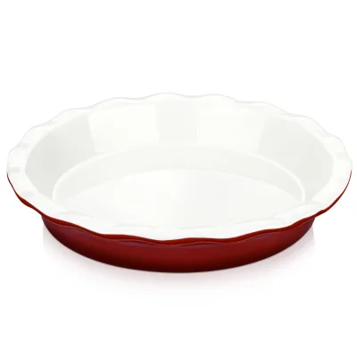 High Quality Nordic Style Ceramic Deep Pie Plate Serving Dish Round Pizza Baking Pan
