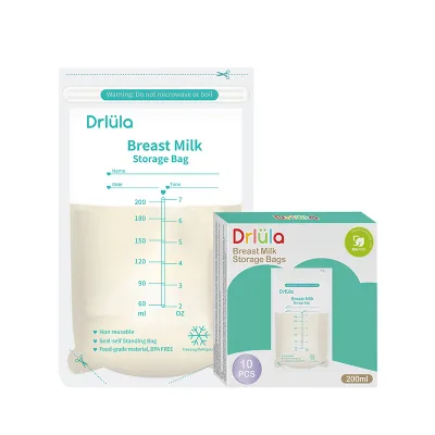 Disposable Breast Milk Storage Bags, 200ml, Easy Tear, 10/30 Count