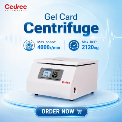 High Quality Gel Card Centrifuge 4000rpm Tabletop Medical Laboratory Serology Clinical Centrifuge for Laboratory and School