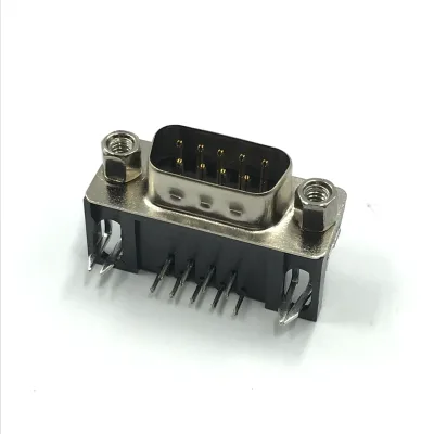 New DR9 Female Male Socket 9Pins 90 Degree VGA Connector Dsub