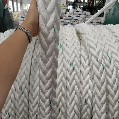 High Performance Solid Braided 12 Strand Polypropylene Fiber Mooring Rope for Boating ISO Certified Customized Package and Size