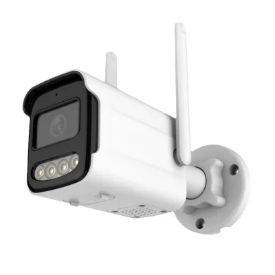 Outdoor Waterproof Bullet Camera Motion Detection Two-Way Audio Built-in Siren CMOS Sensor Smart WiFi Home Security