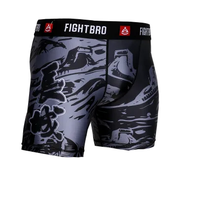 Custom Mens Sublimation Jiu Jitsu Shorts All Over Print Fight Trunks Sublimated Printing MMA BJJ Shorts