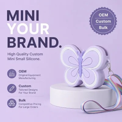 High Quality Custom Mini Small Silicone Sports Fashion Digital Printing Mixed Colors Zipper Cute Kid Kawaii Unisex Women Men