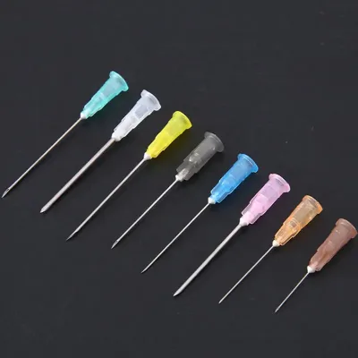 Disposable Micro Needle Hypodermic Needles Painless Beauty Ultrafine Syringes Face Eyelid Tools Meso Blunt Needle 30G 32G 34G