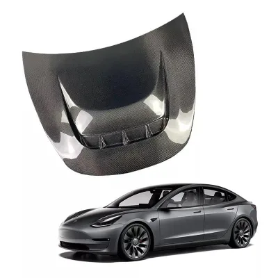 Factory Price Real Carbon Fiber Hood for  Model 3 High Quality