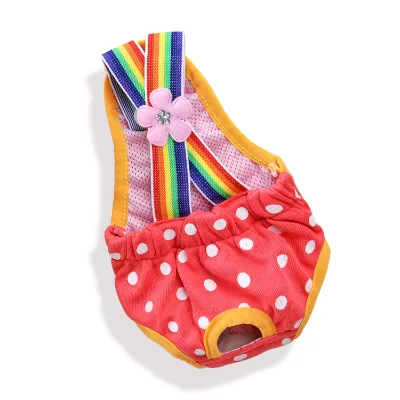 Dog Sanitary Pants Female Dog Puppy Diaper Nappy Physiological Sanitary Briefs Menstrual Suspender Underwear Pants for Dogs