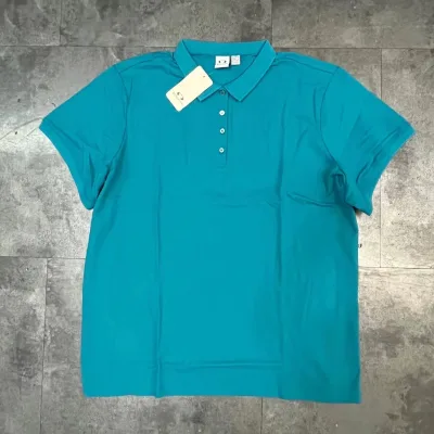 95% Cotton 5%Spandex Womens Wholesale Cheap Price Polo Shirt Top Selling Fashionable Polo Neck Short Sleeve Casual