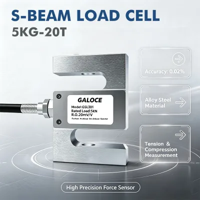 GSL301 High Stability S Type Load Cell Insulation ≥5000MΩ Force Sensor for Rehabilitation Physiotherapy Machine