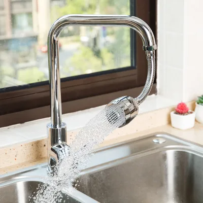Rotating Dual Mode Anti-Splash Faucet Nozzle Water Saving Sink Tap with Rotatable Sprayer Filter Bath & Toilet Supplies