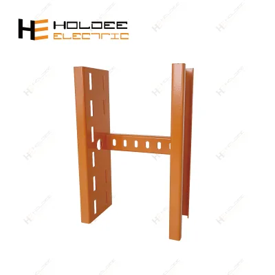 HOLDEE Construction Comercial Powder Coating Galvanized Ladder Cable Tray 1.2mm Outside Flange Custom Color Corrosion Resistant