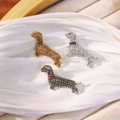 Creative Animal Brooch Retro Fashion Clothing Accessories Brooch Decoration Dachshund Brooches
