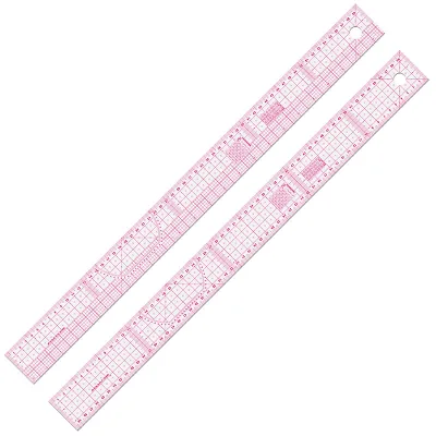 Wen Yuexin 60cm Soft PVC Bendable Multi-functional Garment Sewing Plastic Grading Straight Ruler Model A2560/B2660 for Clothing