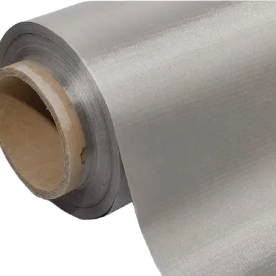 Radiowave Microwave Shield Copper Nickel Coated Nylon Fiber Thread Electrically Conductive Woven Metal Fabric