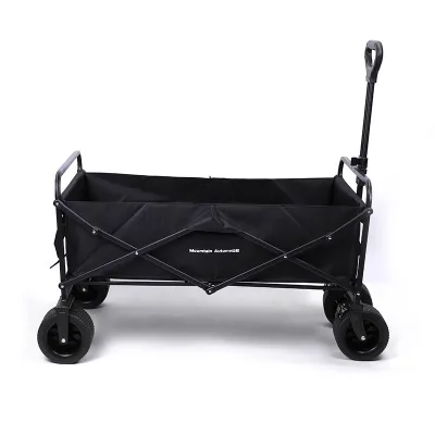 Factory Wide Wheel Portable Adjustable Collapsible Double Folding Outdoor Garden Trolley Beach Picnic Camping Wagon Cart
